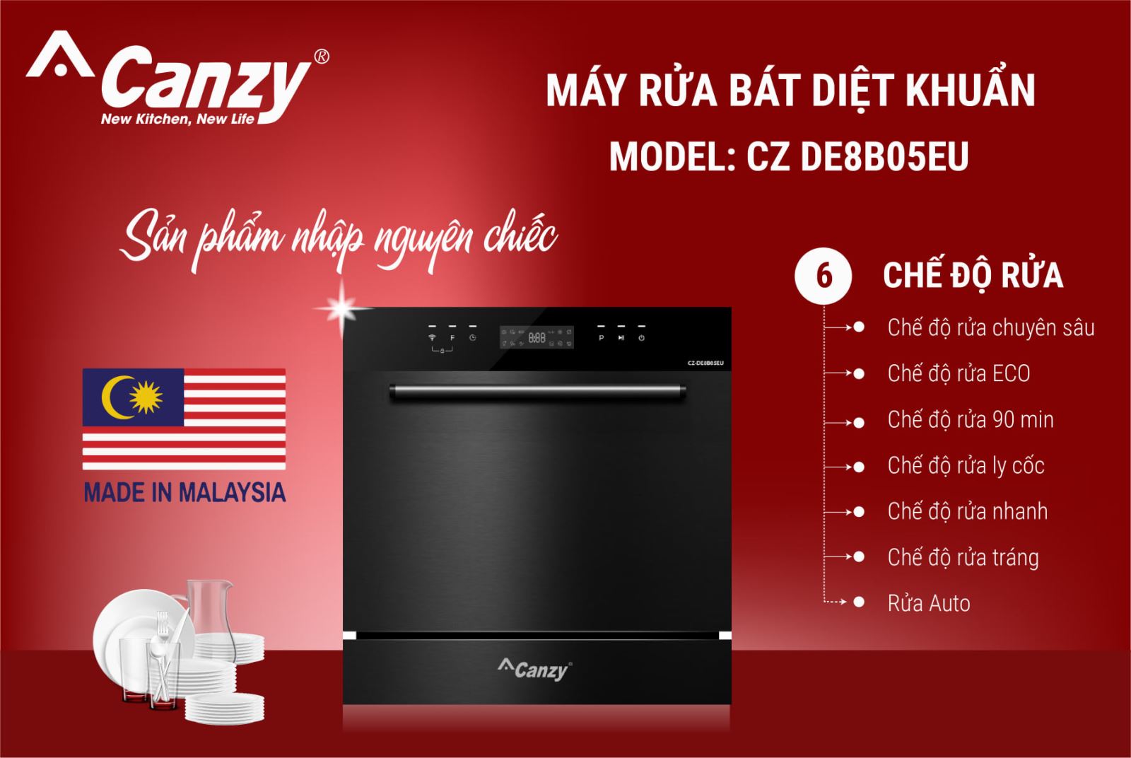 Đa dạng chế độ rửa cho mọi nhu cầu