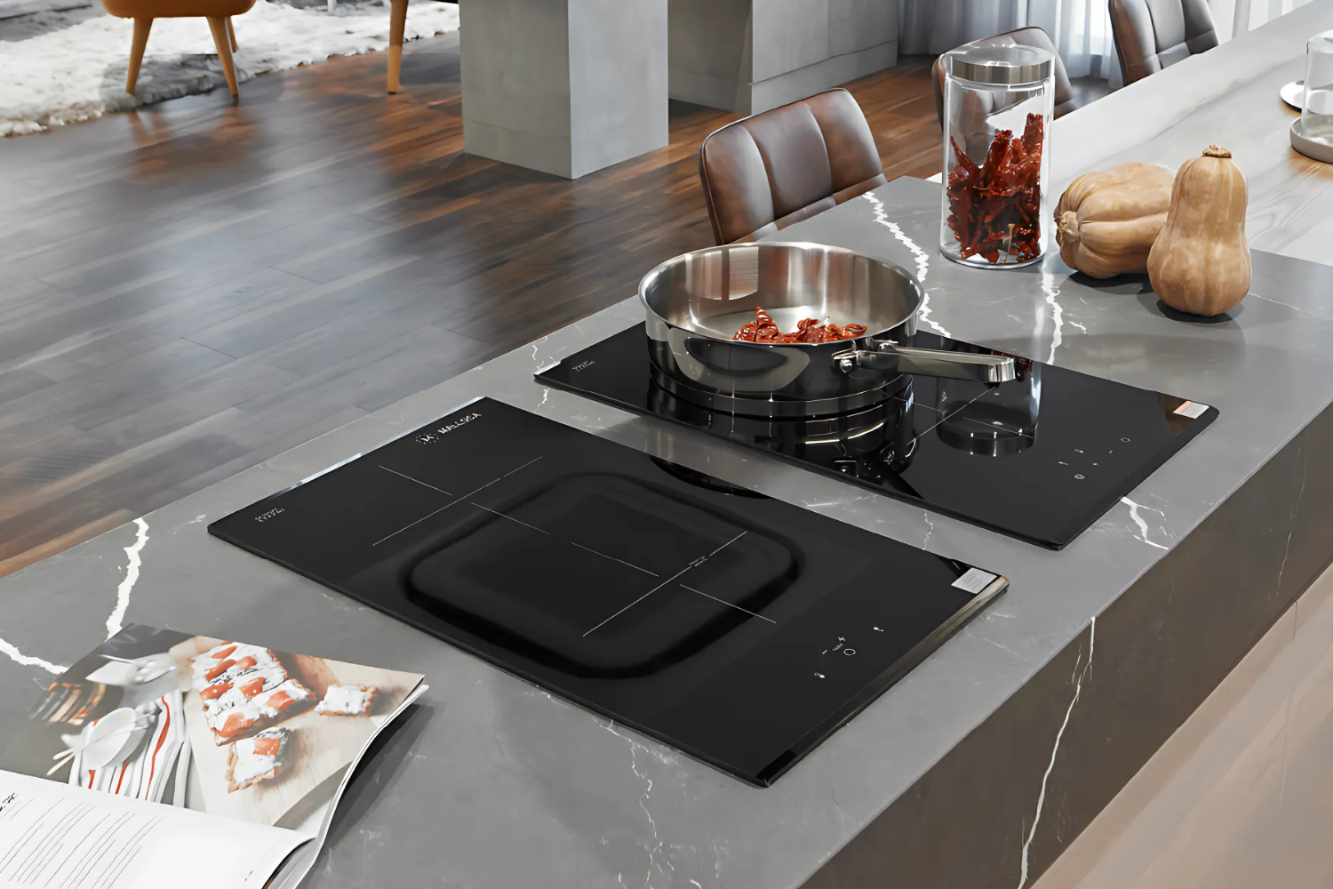 Bếp từ Malloca MDI 302 có thể kết hợp linh hoạt với các dòng bếp khác