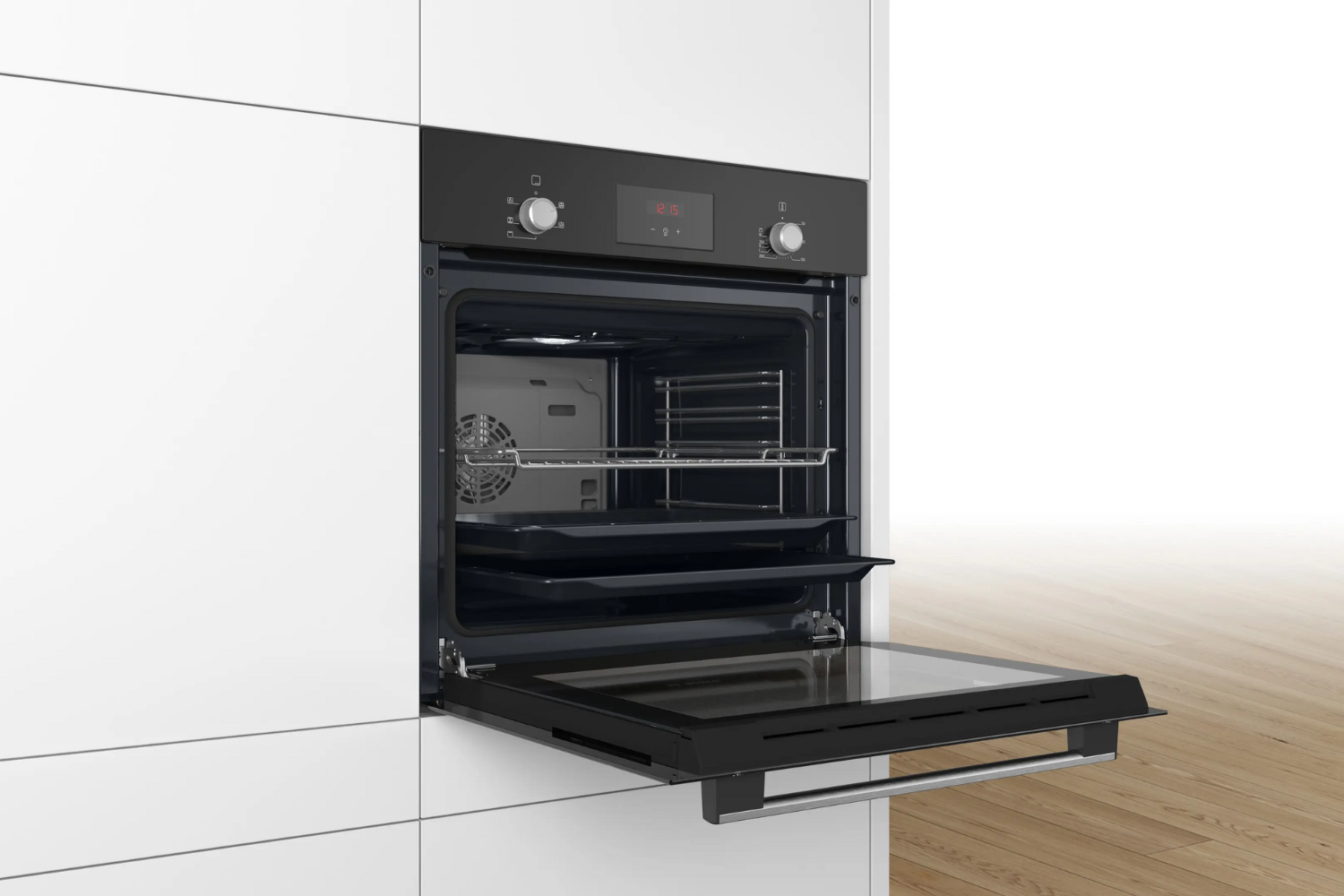 Lò nướng Bosch HBF134EB0K Serie 2 gây ấn tượng với vẻ ngoài hiện đại và thanh lịch