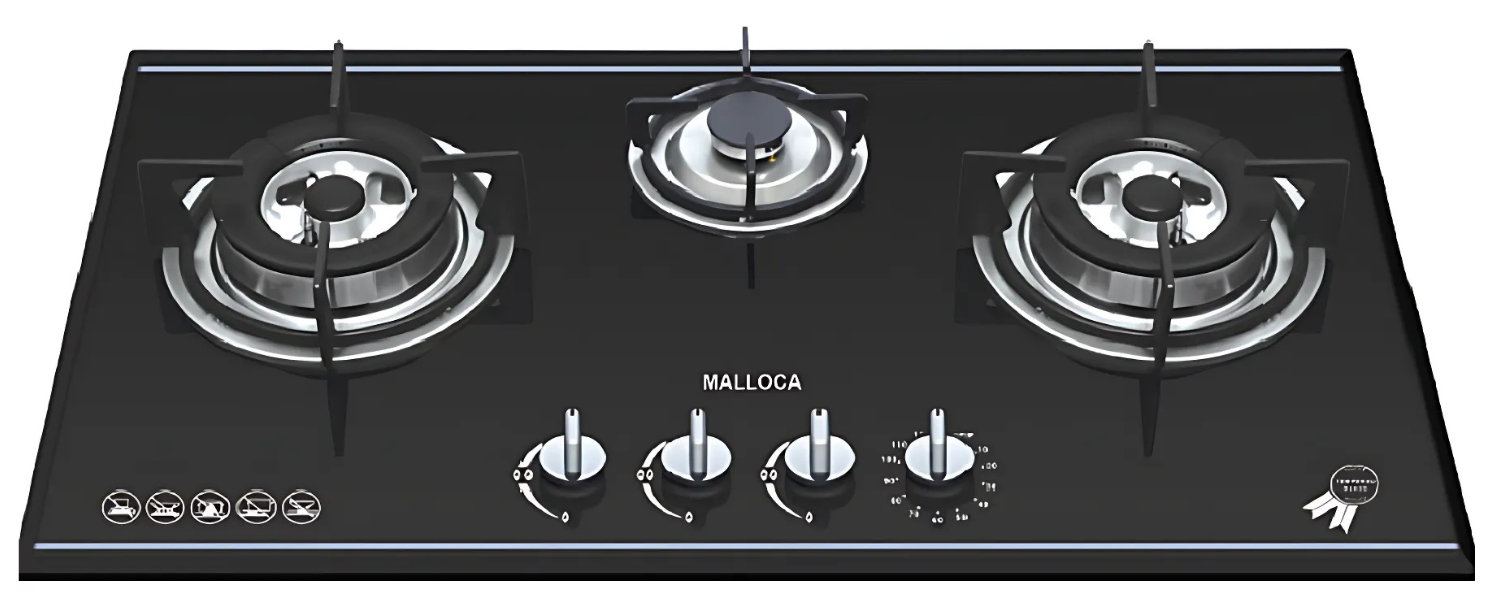 Bếp gas Malloca AS 930B được thiết kế để lắp đặt âm bàn bếp, tạo nên một tổng thể gọn gàng, liền mạch