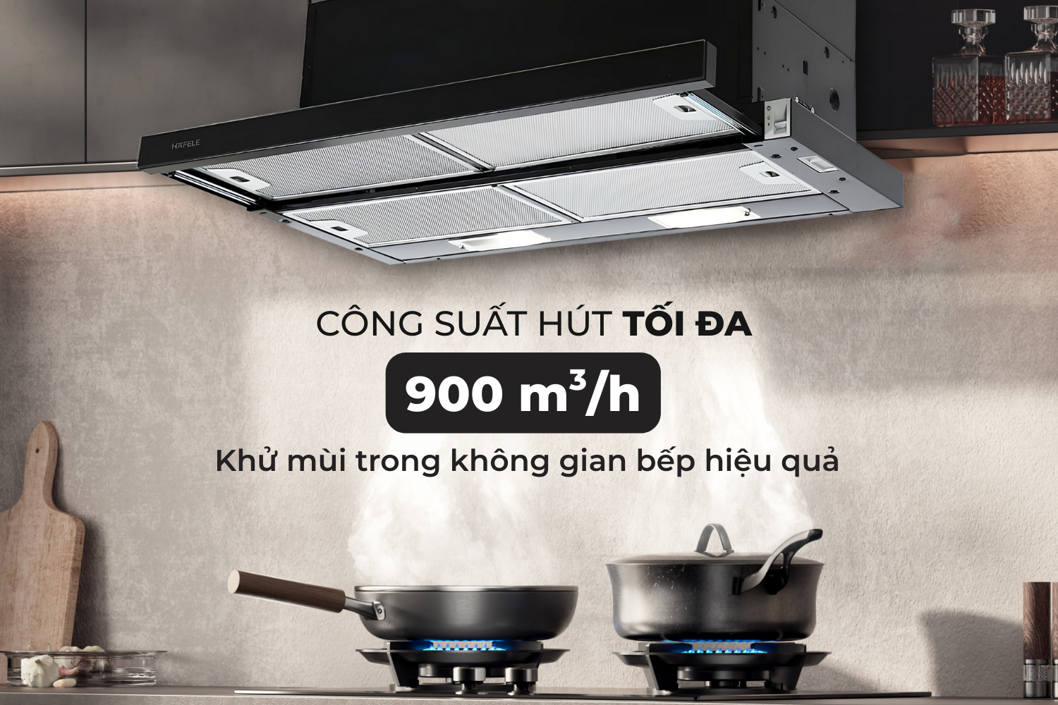 Công suất hút tối đa&nbsp;900 m³/h