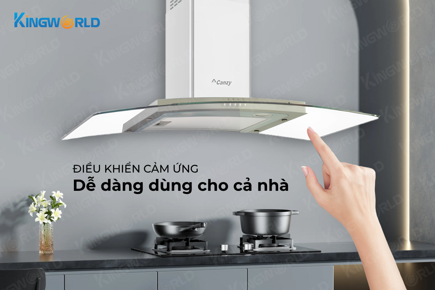 Máy hút mùi kính cong Canzy CZ A39