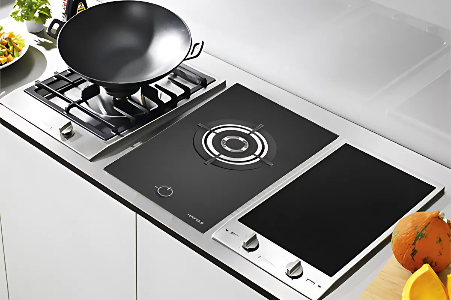 Bếp gas Hafele HC-G301B gây ấn tượng ngay từ cái nhìn đầu tiên với thiết kế Domino hiện đại