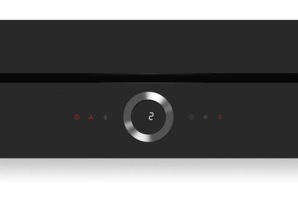 Bảng điều khiển máy hút mùi gắn tường Bosch DWF97RV60B Series 8