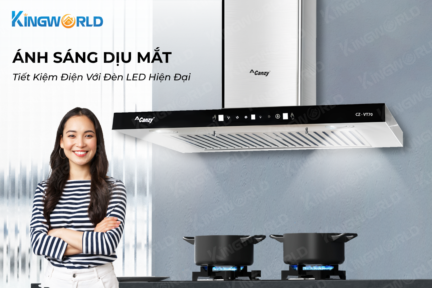 Máy hút mùi chữ T Canzy CZ VT70