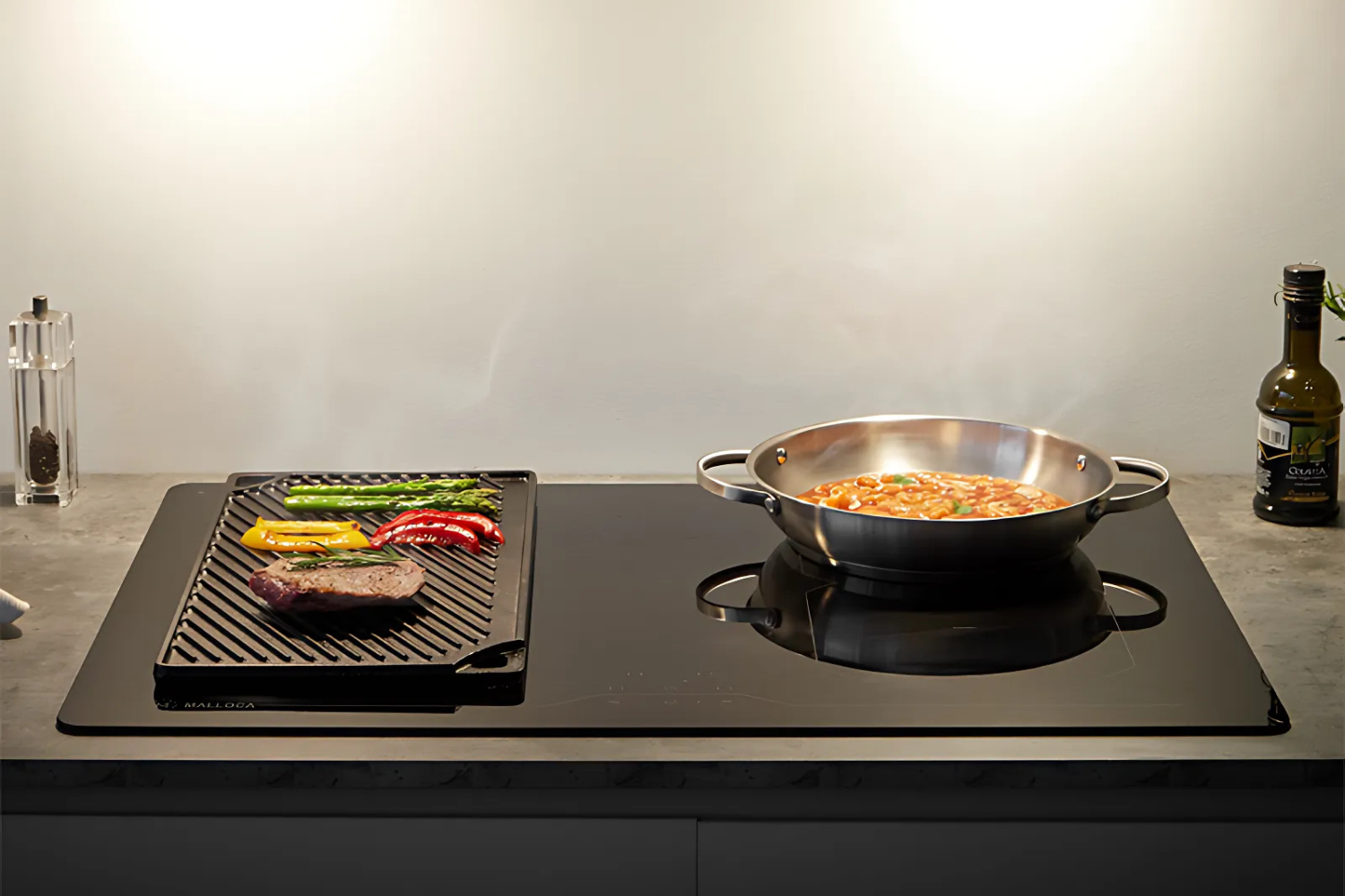 Bếp từ Malloca MH-784 ITG gây ấn tượng mạnh với thiết kế tối giản