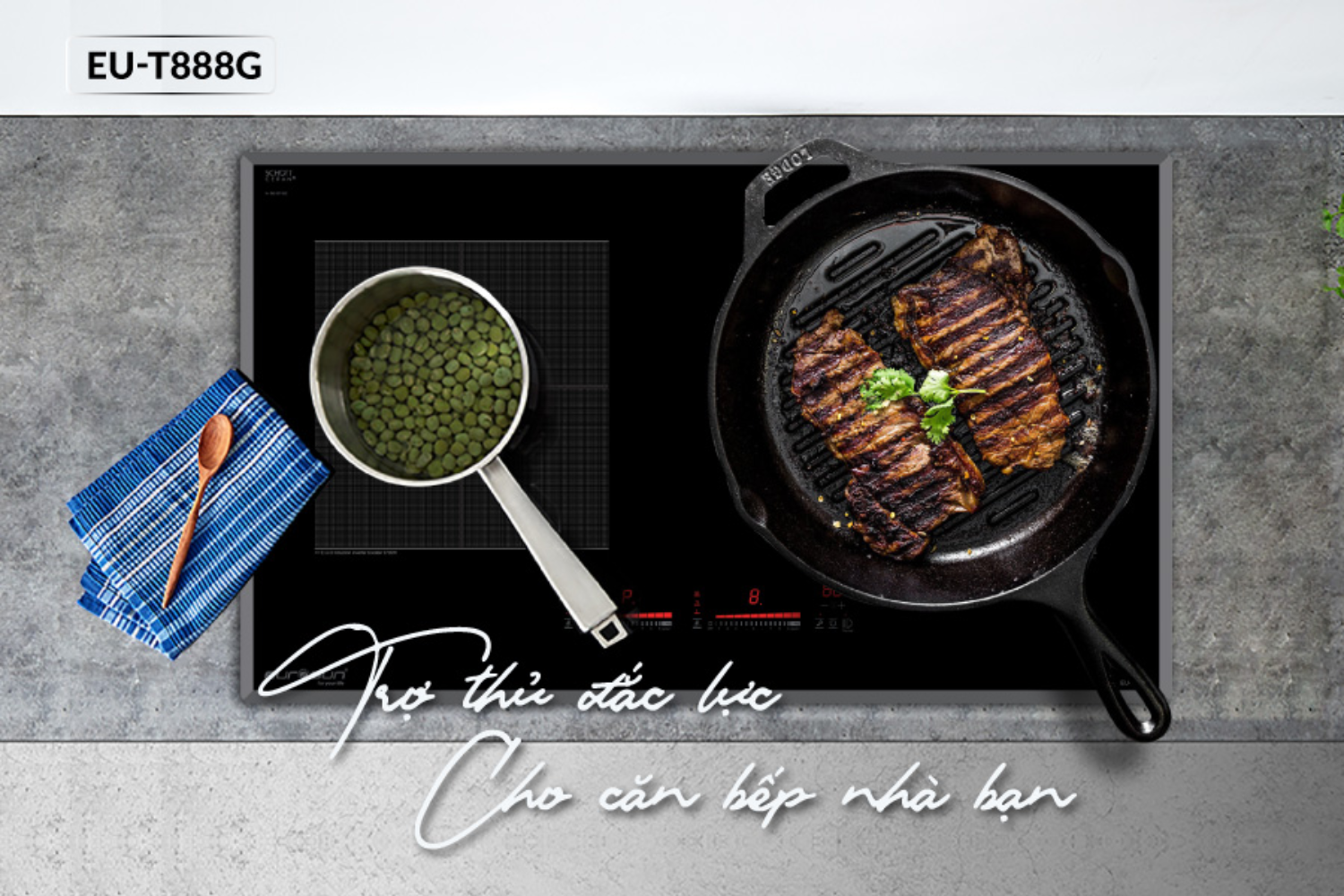 EU-T888GE sử dụng kính Schott Ceran