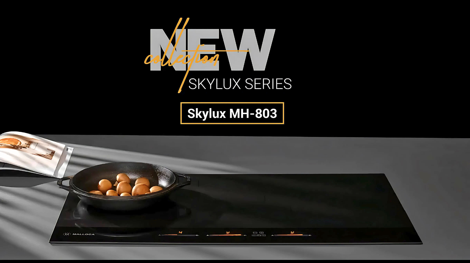 bếp từ Malloca Skylux MH-803&nbsp;ghi điểm tuyệt đối ngay từ ánh nhìn đầu tiên về mặt thẩm mỹ