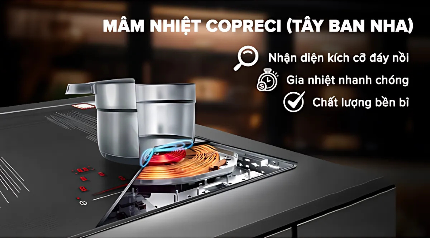 Bếp từ Malloca MI-594 LINEAR được tích hợp những tính năng thông minh đột phá