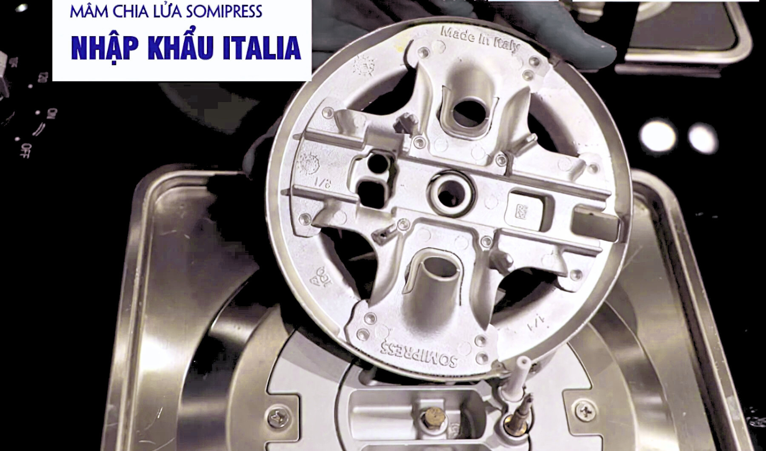 Trái tim của bếp&nbsp;Malloca AS 930L là mâm đốt Somipress chất lượng cao có xuất xứ từ Italy