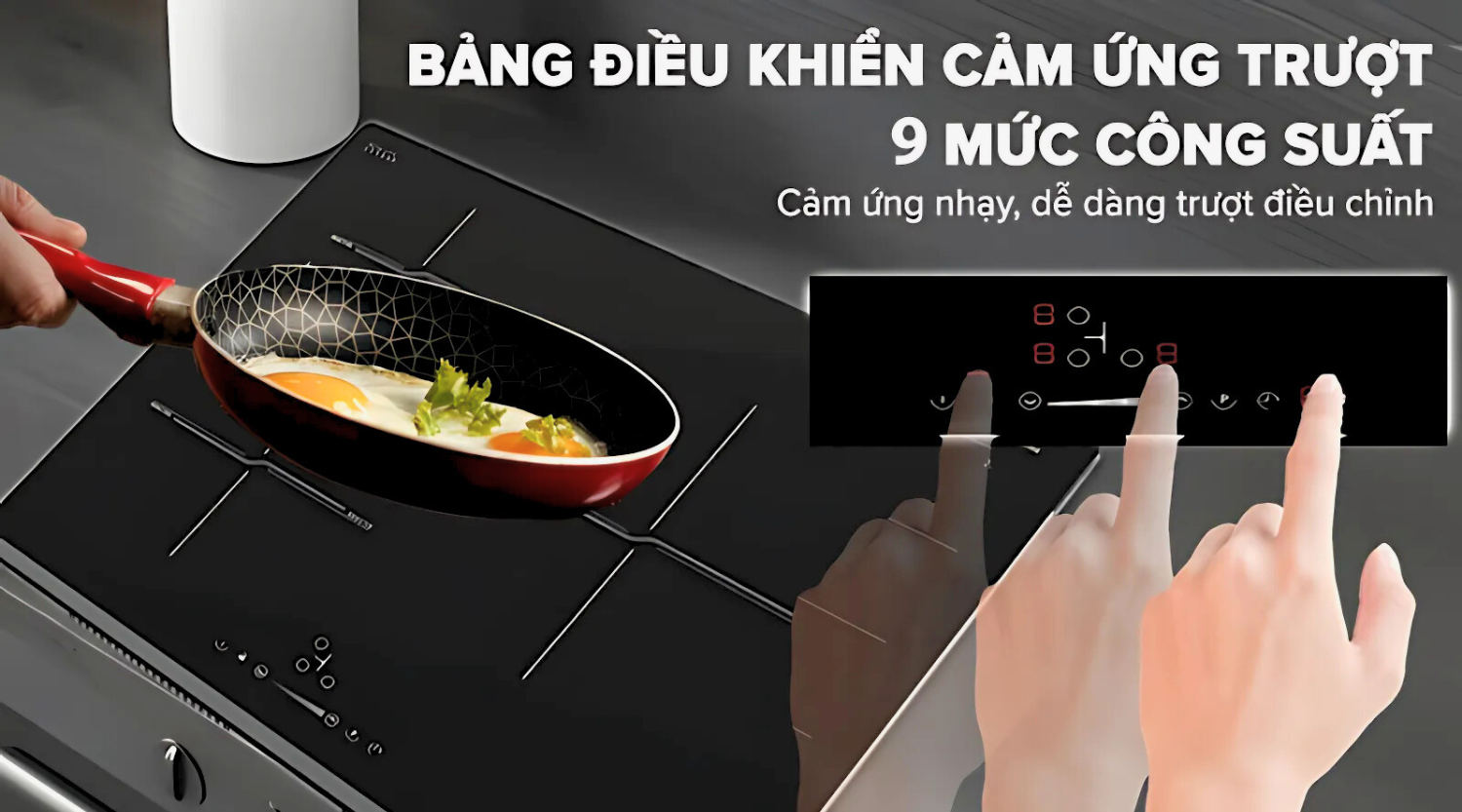 Bếp từ Hafele HC-I6030B mang đến trải nghiệm điều khiển hiện đại và trực quan