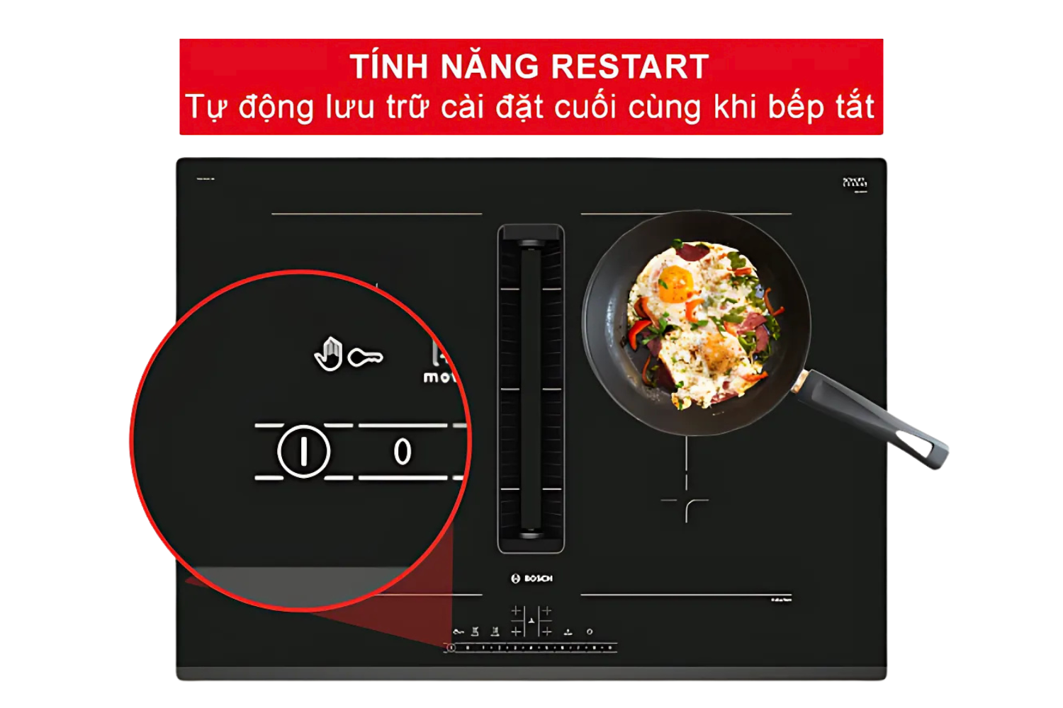 ReStart lưu trữ các cài đặt cuối cùng trước khi bếp tắt đột ngột