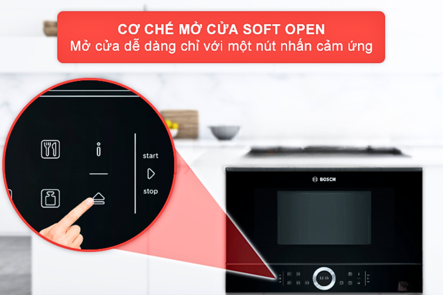 Cơ chế cửa Soft Open và Soft Close nhe nhàng, đơn giản