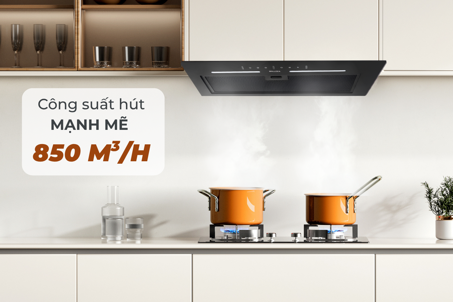 Máy hút mùi âm tủ Malloca MH 700GT