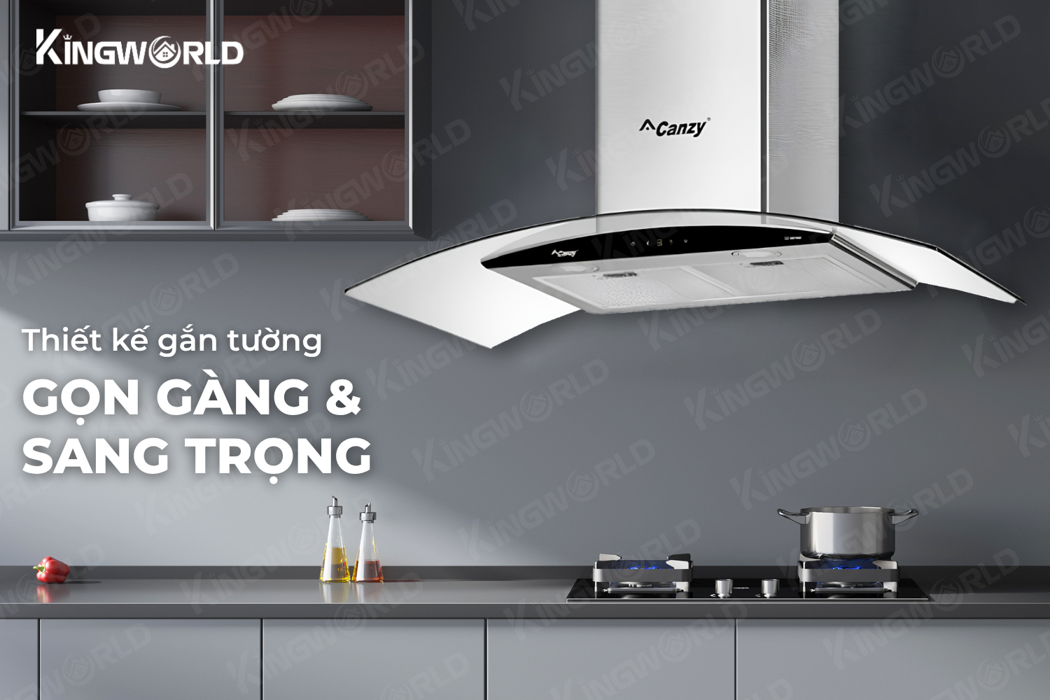 Máy hút mùi kính cong Canzy CZ 9990S