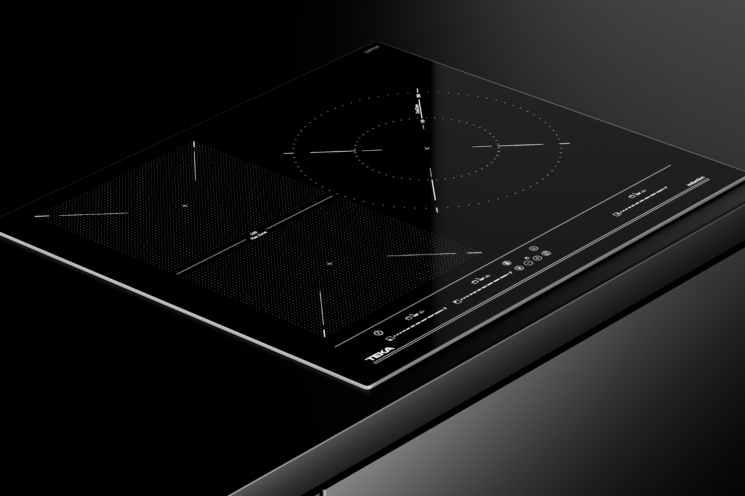 Bếp từ 3 vùng nấu Teka ITF 65320 BK MSP