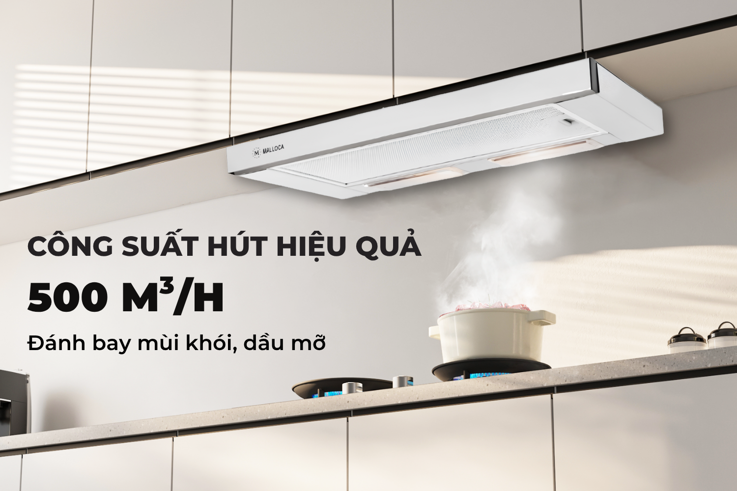 Máy hút mùi âm tủ Malloca K1506 | 60 cm