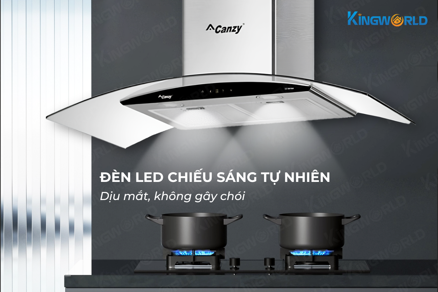 Máy hút mùi kính cong Canzy CZ 3990Q