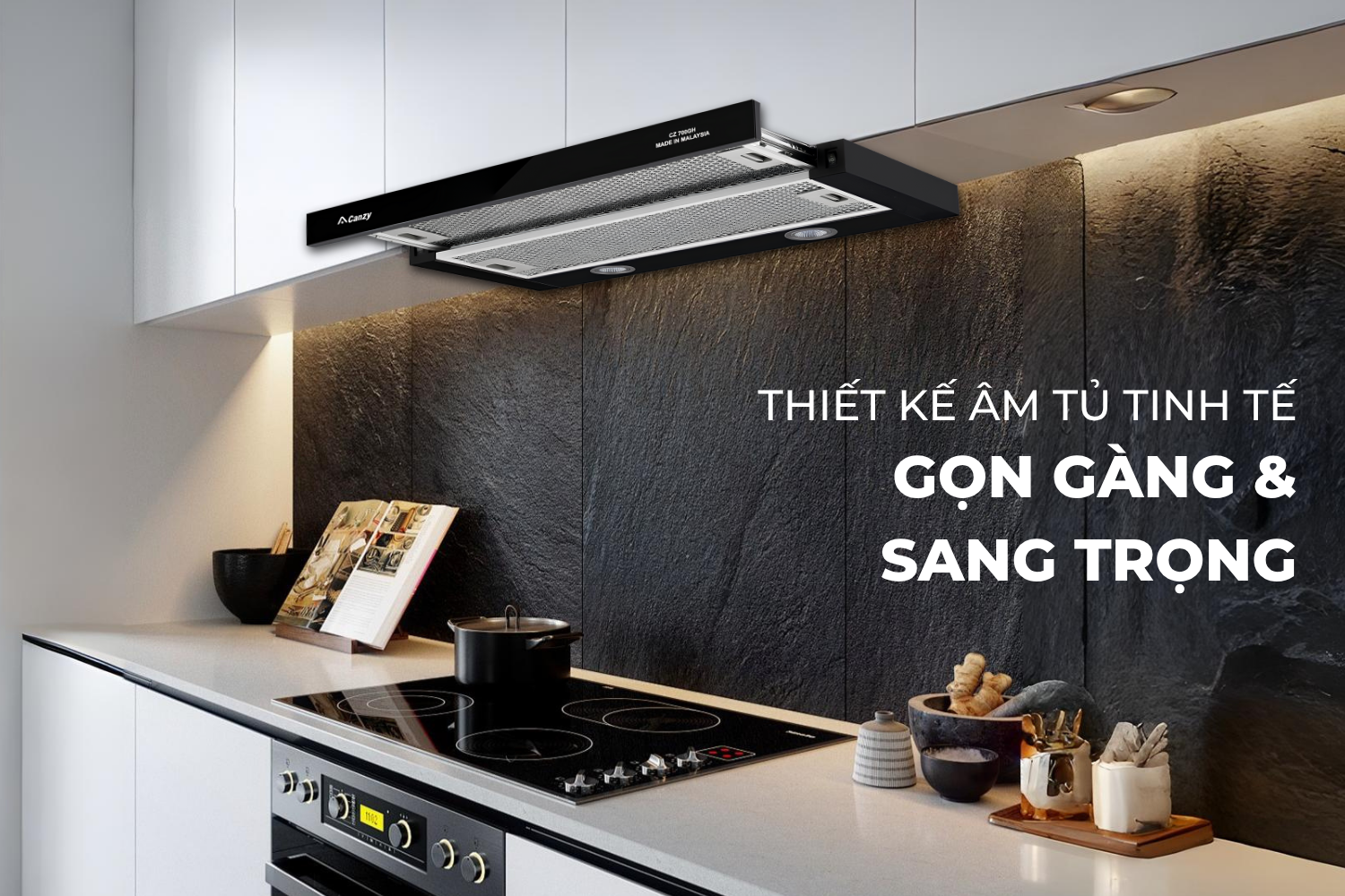 Máy hút mùi âm tủ Canzy CZ 700GH