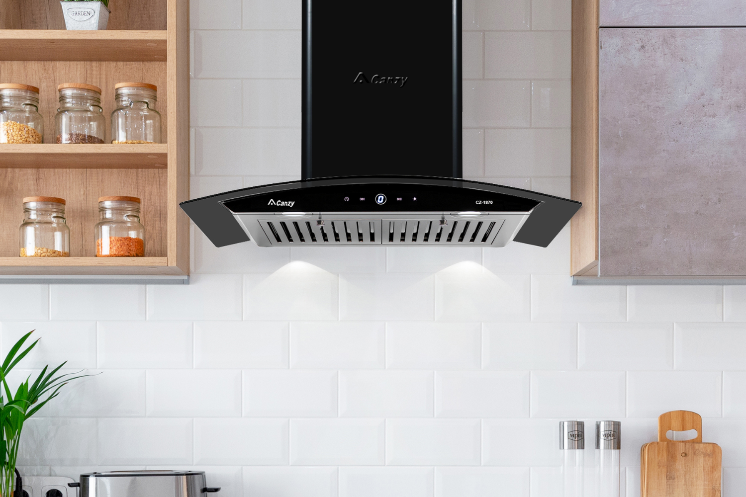 Máy hút mùi kính cong Canzy CZ 1890