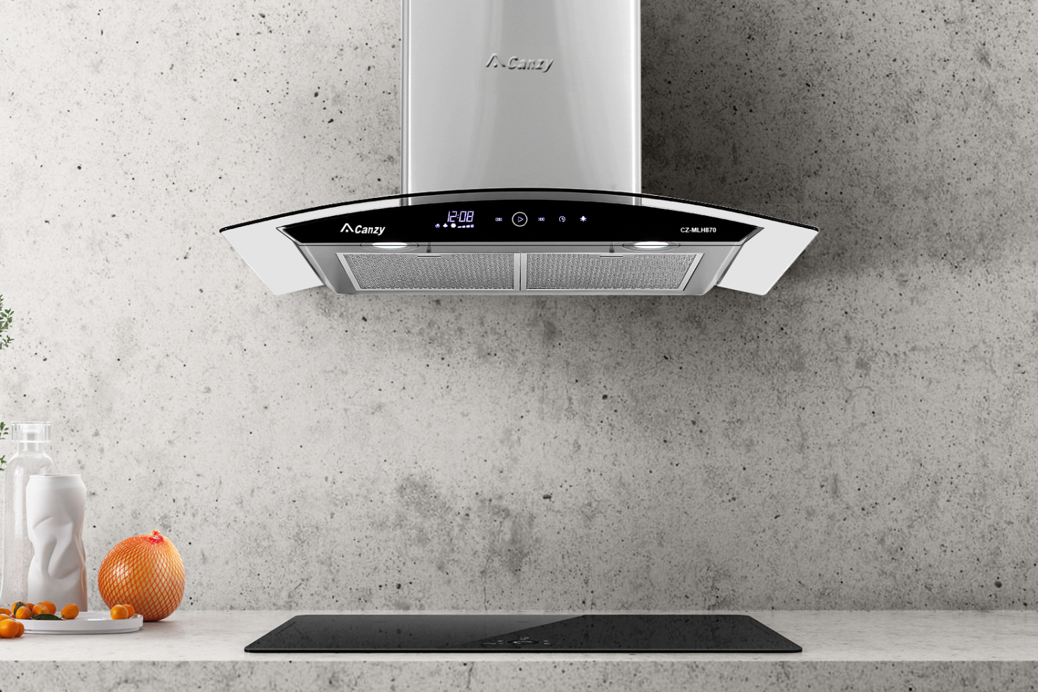 Máy hút mùi kính cong Canzy CZ MLH870