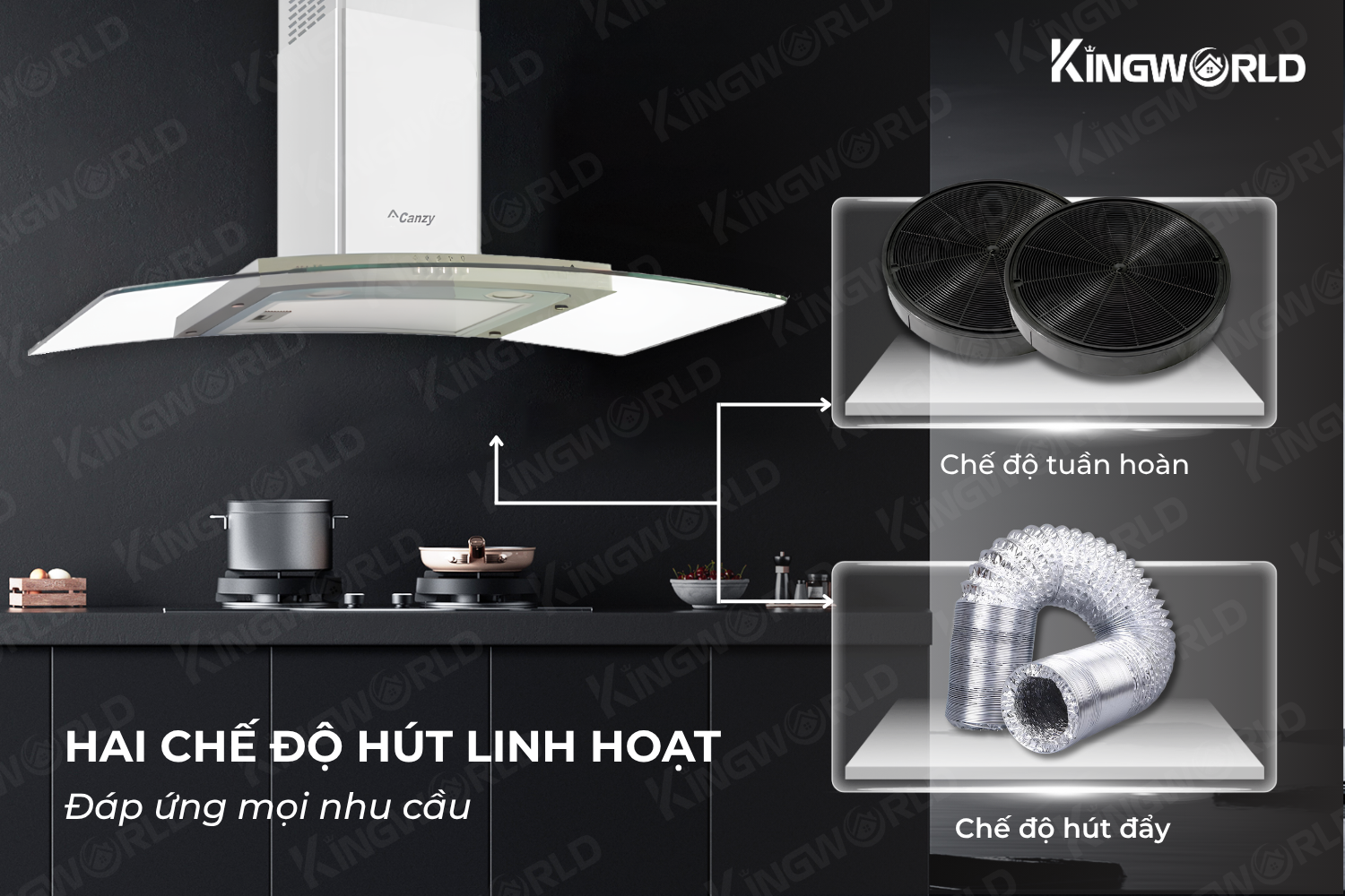 Máy hút mùi kính cong Canzy CZ A39