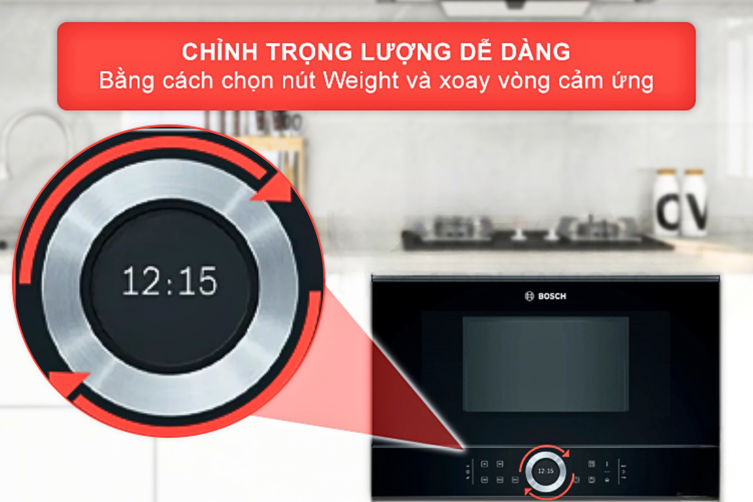 Vòng xoay này cho phép bạn điều chỉnh mọi cài đặt chỉ bằng một ngón tay
