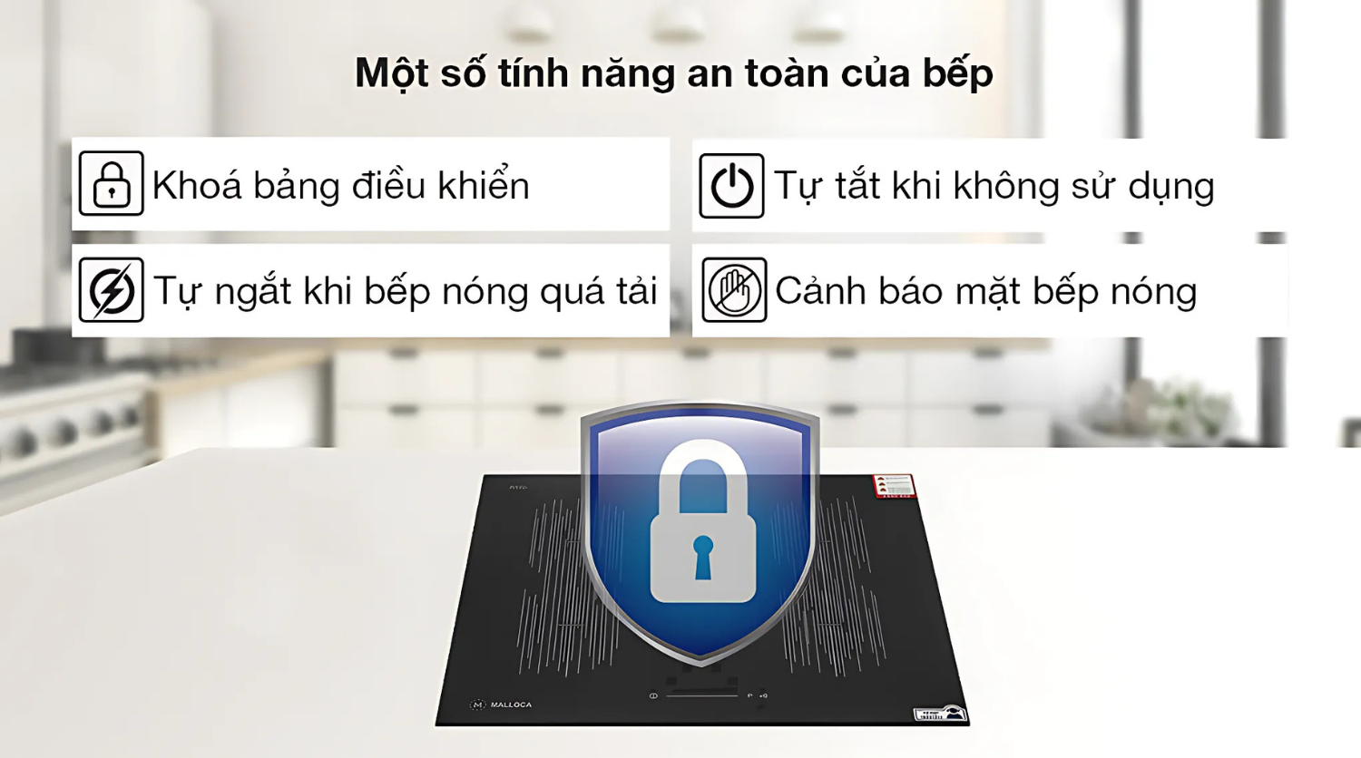 Bếp từ Malloca MI-594 LINEAR được tích hợp những tính năng thông minh đột phá
