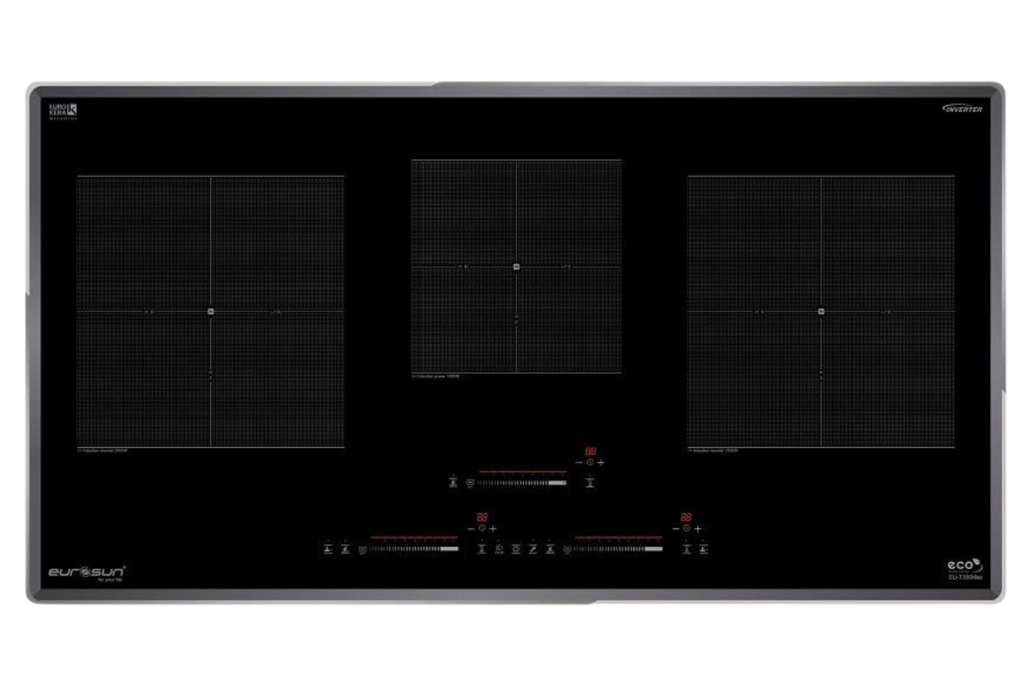 Bếp Từ Eurosun EU-T386Max | Lắp Âm 3 Vùng Nấu