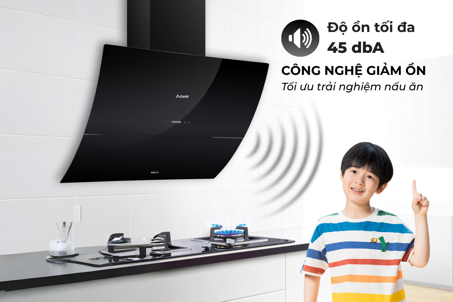 Máy Hút Mùi Kính Vát Canzy CZ 70EA Luxury