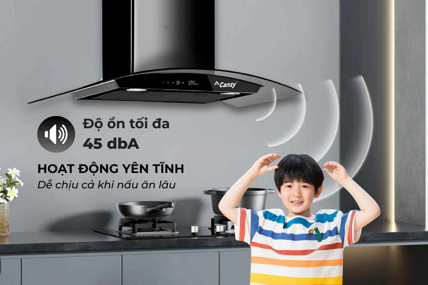 Hút Mùi Áp Tường Kính Cong Canzy CZ M6770