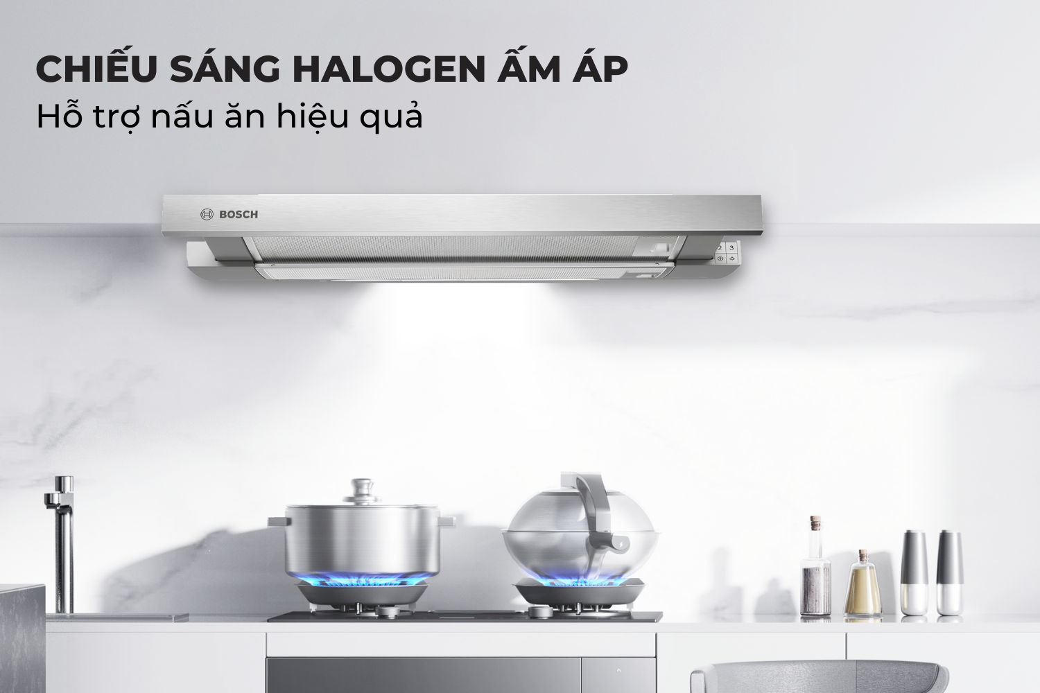 Hệ Thống Chiếu Sáng Halogen – Hỗ Trợ Nấu Ăn Hiệu Quả