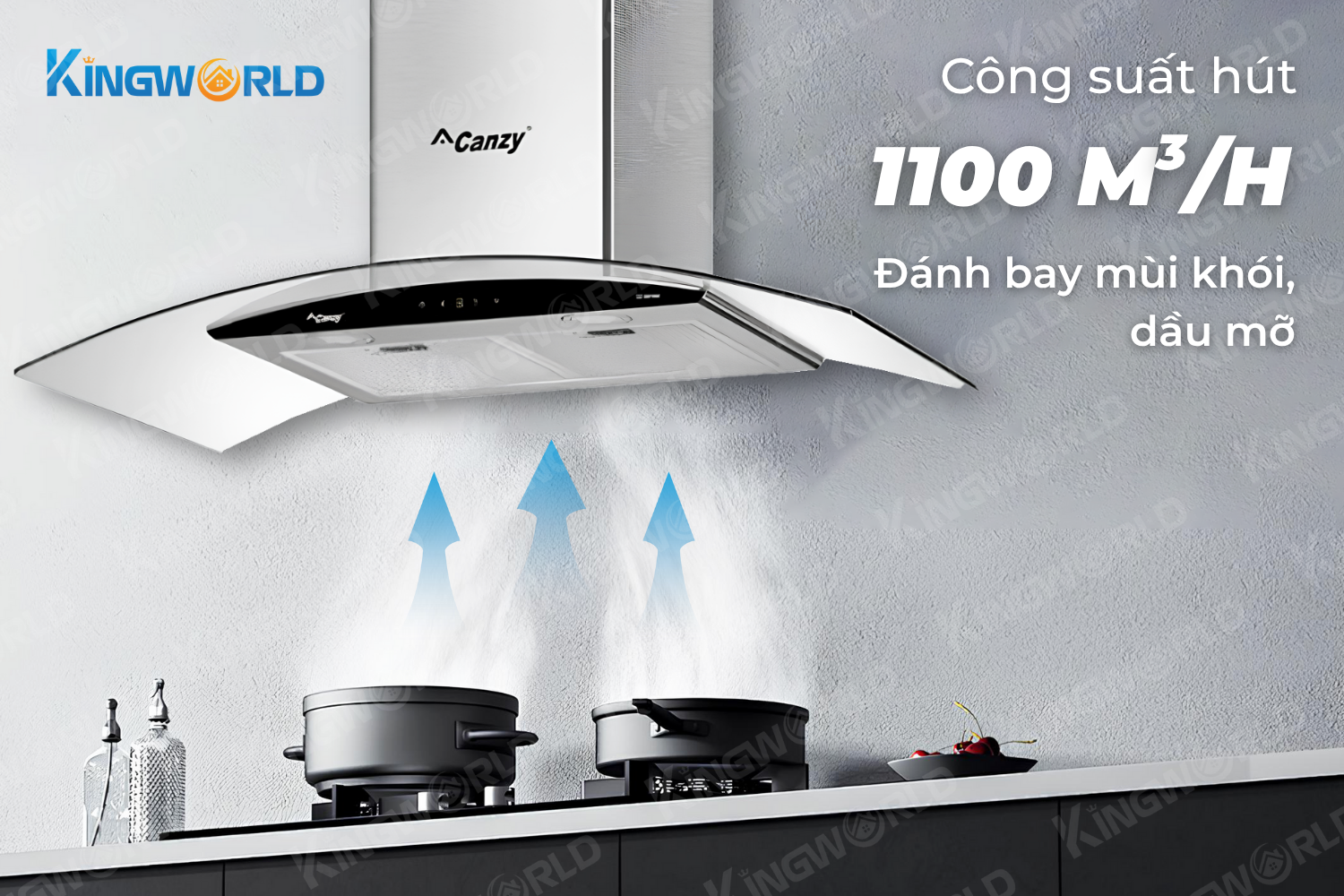 Máy hút mùi kính cong Canzy CZ 9990S