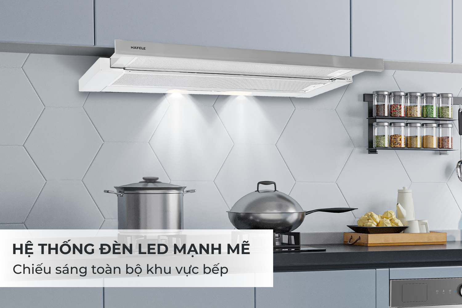 Đèn LED chiếu sáng – Nấu ăn dễ dàng hơn