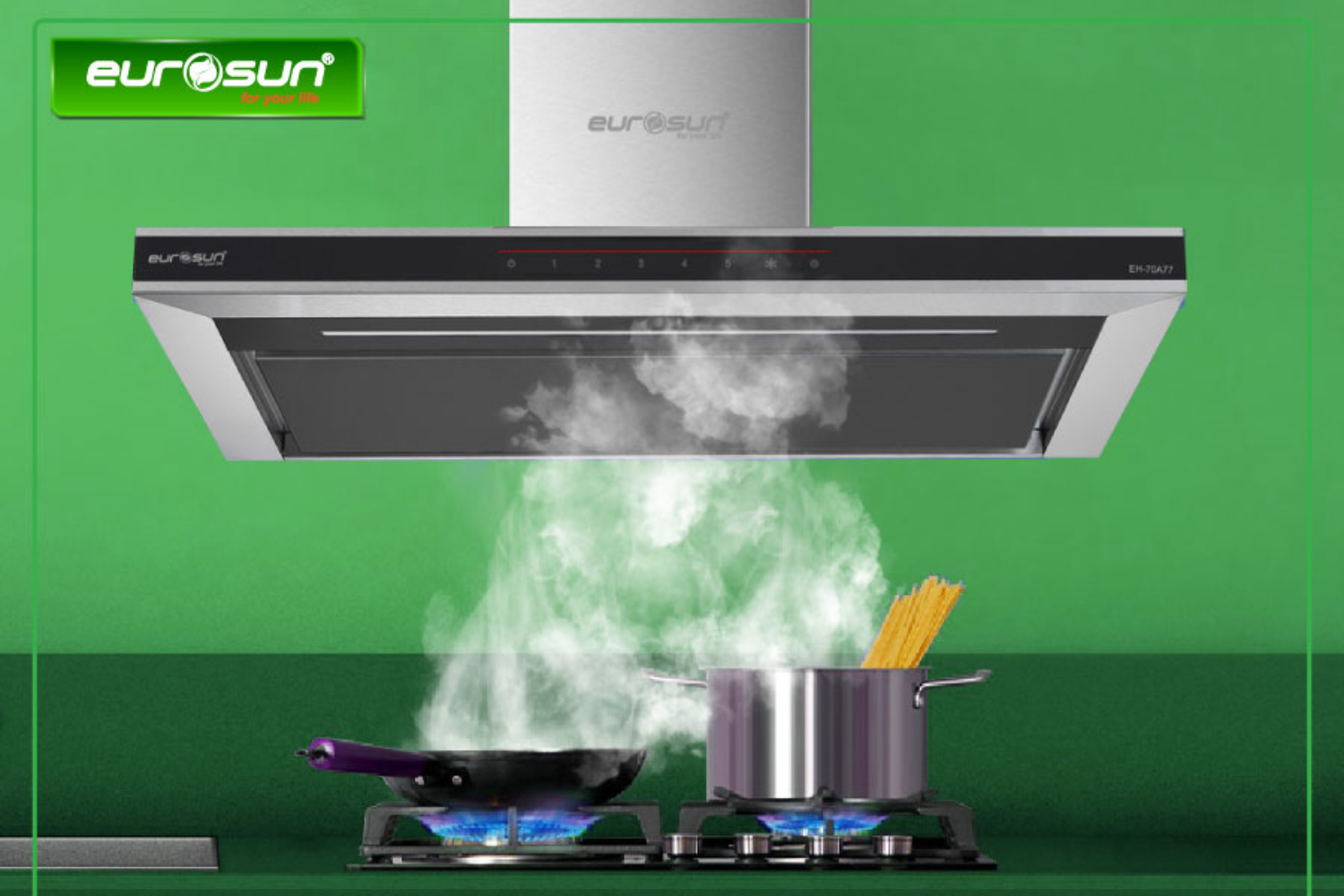 Máy hút mùi gắn tường Eurosun EH-70AF77 | 70cm