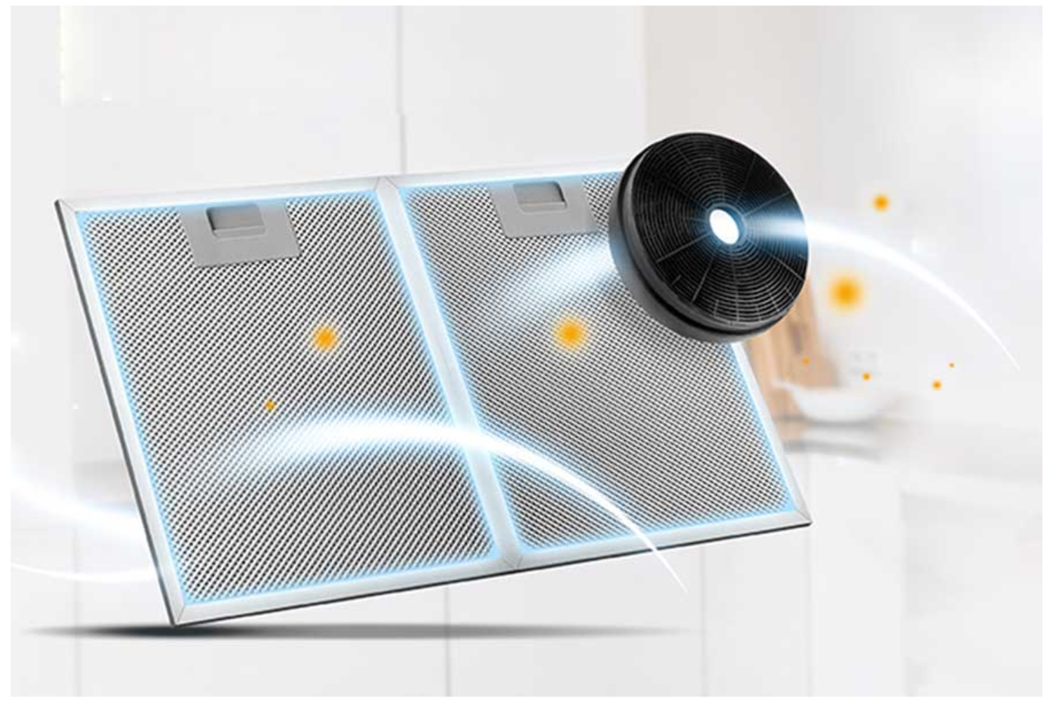 Lưới lọc nhôm 3 lớp – Dễ tháo lắp, dễ vệ sinh