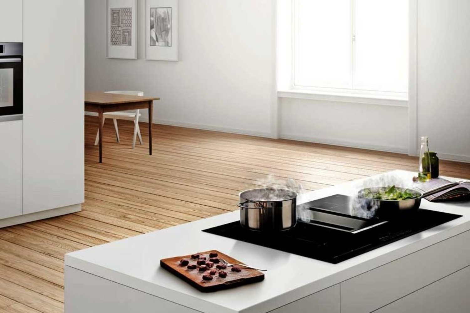 Bếp từ Bosch PVS851F21E&nbsp;Series 6 gây ấn tượng với&nbsp;thiết kế lắp âm gọn gàng