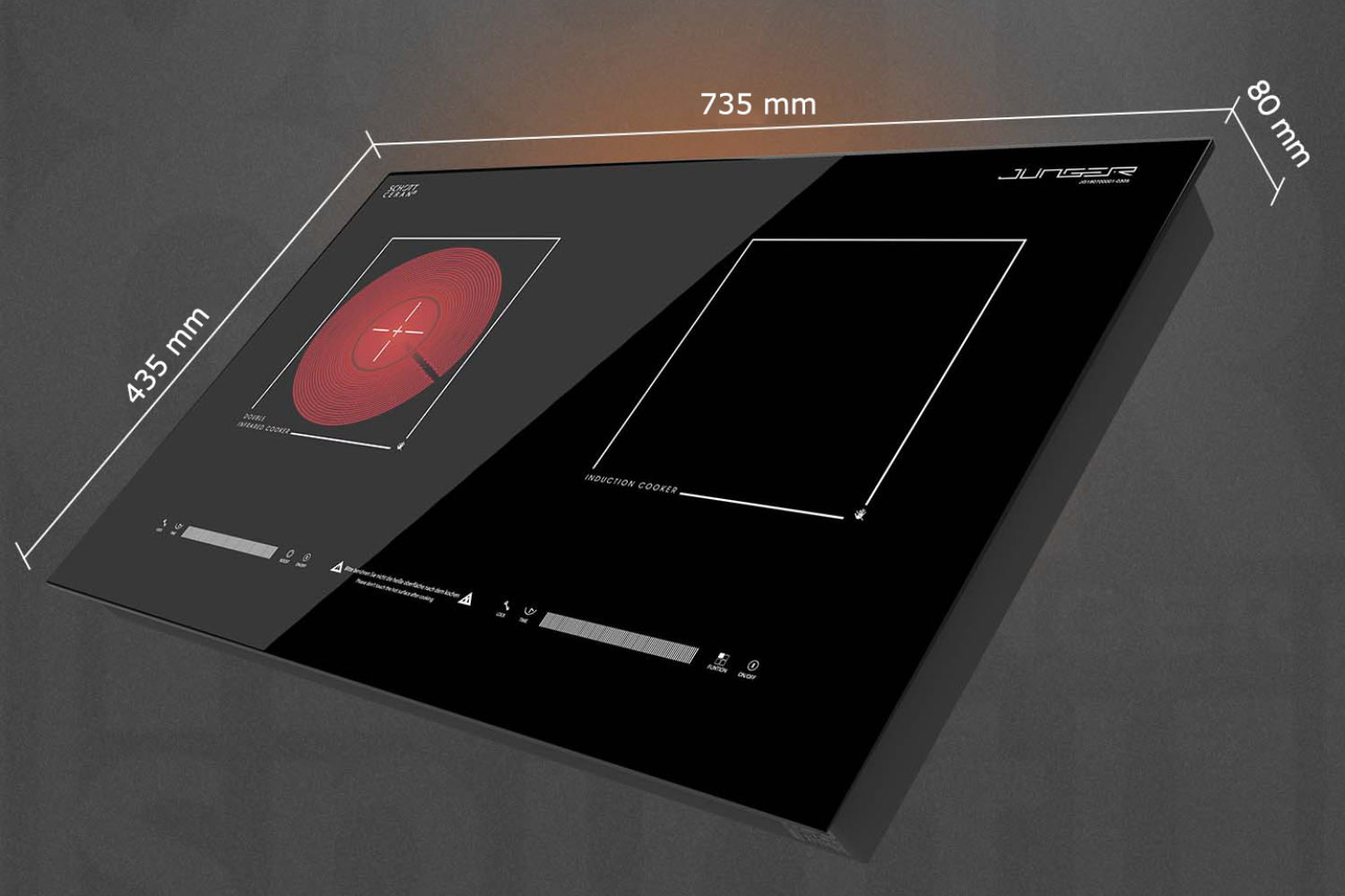 Junger MTD-18 có thân bếp hợp kim phủ sơn tĩnh điện