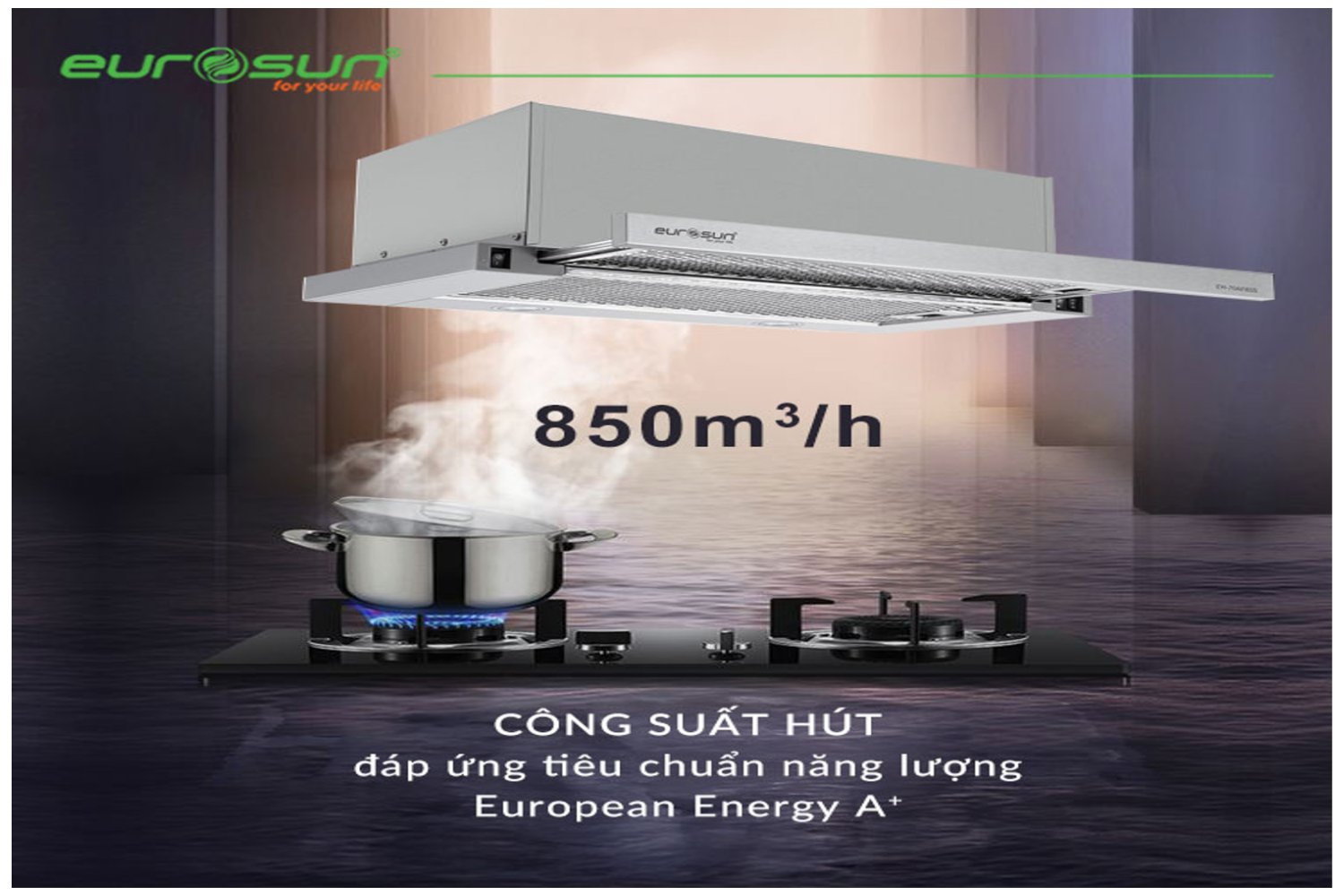 Hiệu suất hút mạnh mẽ – Công suất lên đến 850m³/h