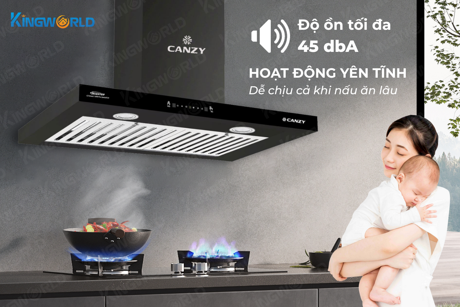 Máy hút mùi chữ T Canzy CZ PRO333SG
