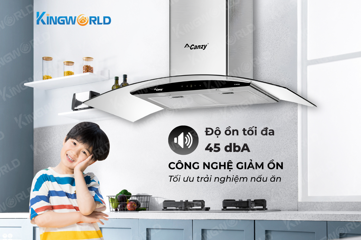 Máy hút mùi kính cong Canzy CZ 9990S