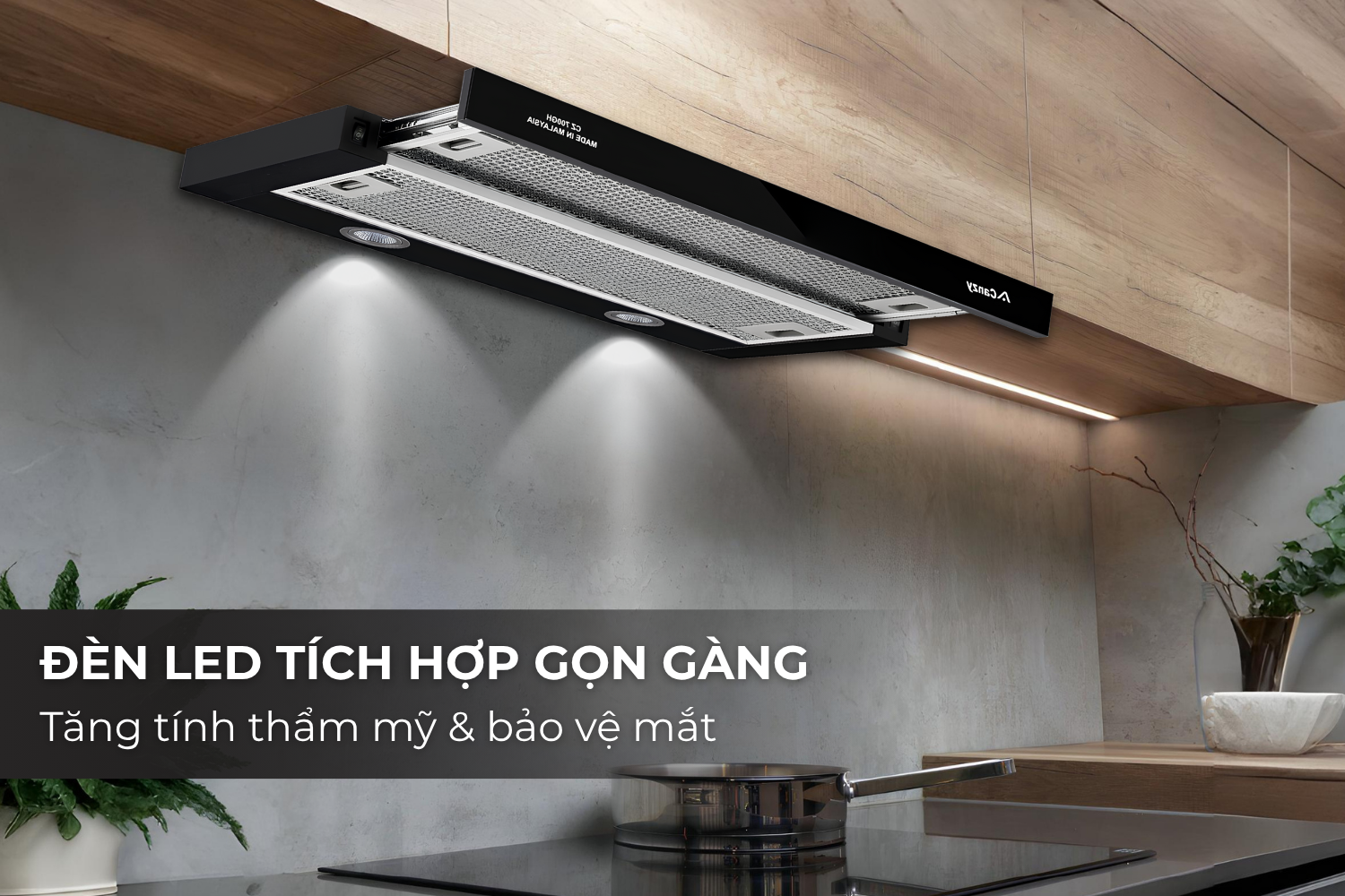 Máy hút mùi âm tủ Canzy CZ 700GH