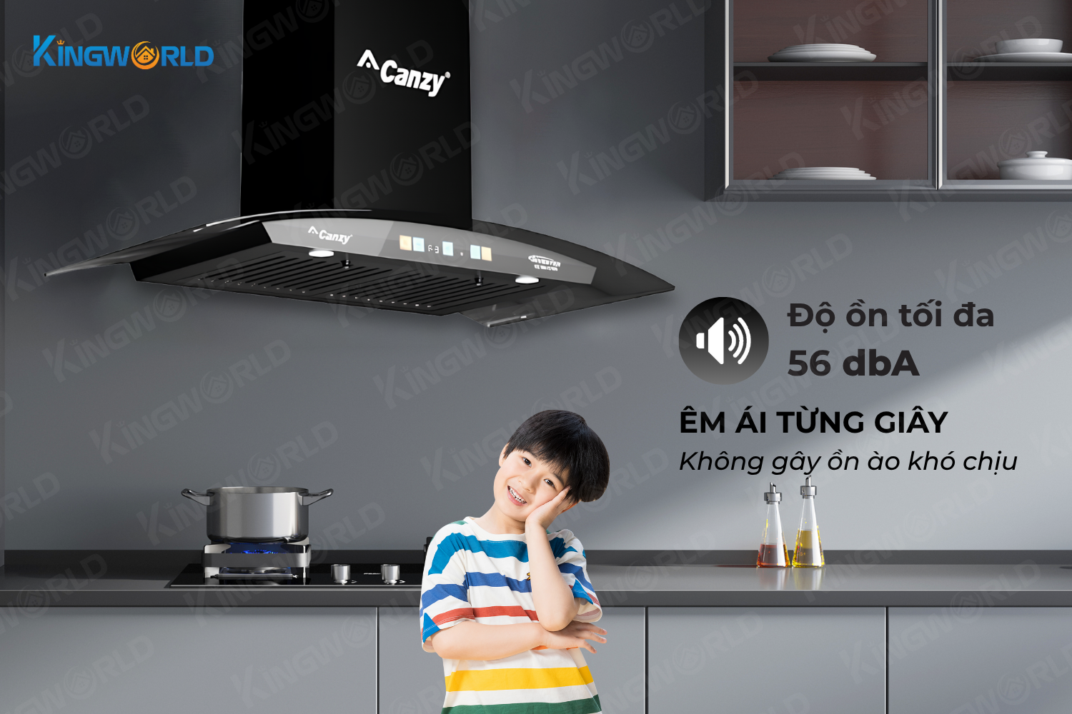 Máy hút mùi kính cong Canzy CZ NK270C