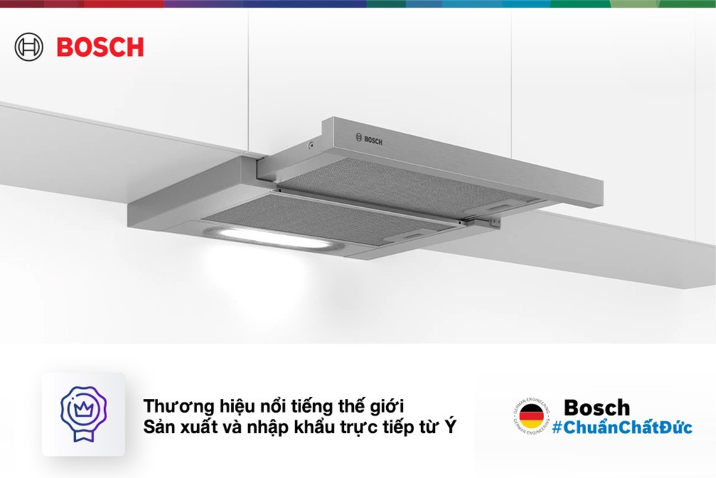 Máy hút mùi Bosch công nghệ đến từ Châu Âu đạt tiêu chuẩn quốc tế