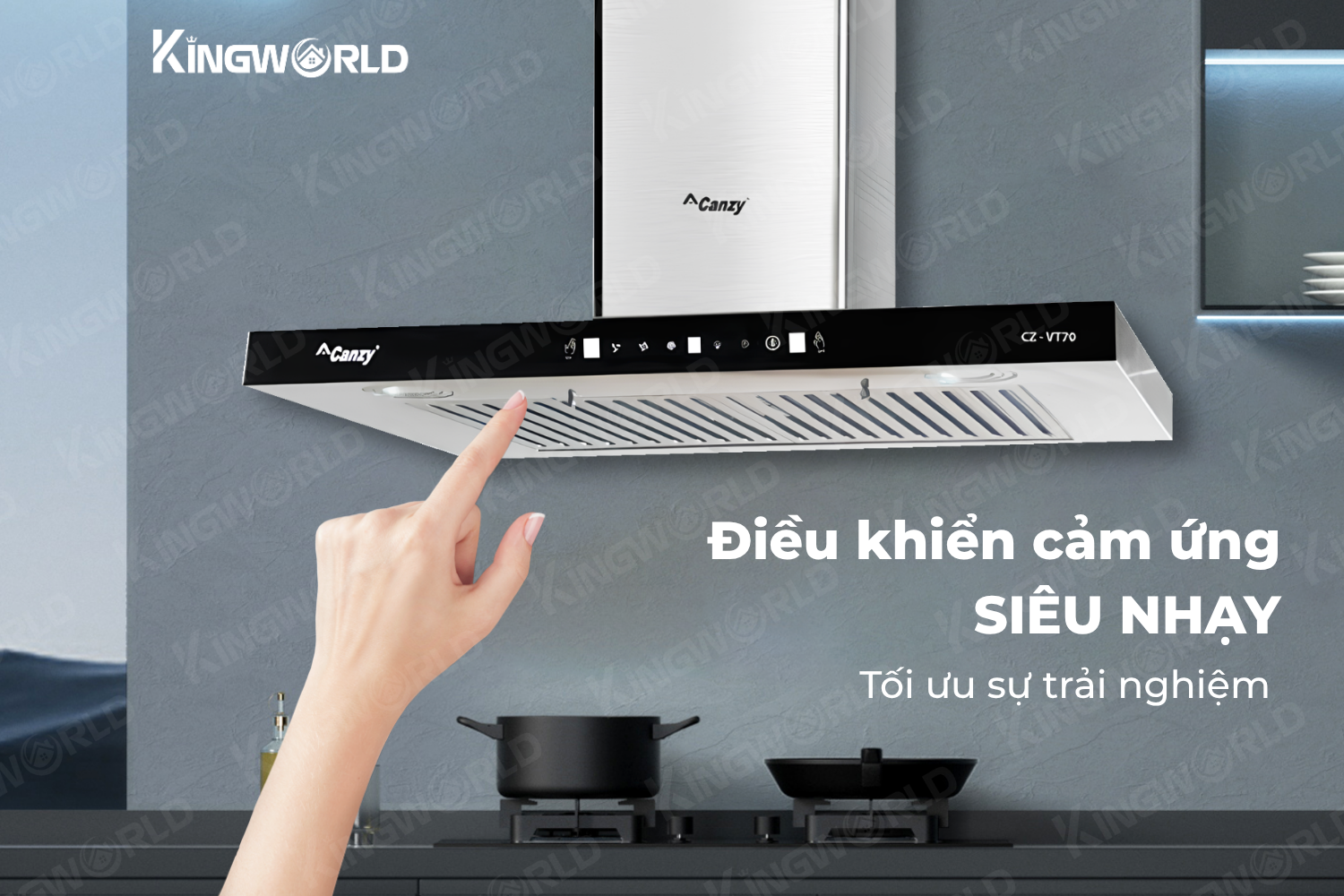 Máy hút mùi chữ T Canzy CZ VT70