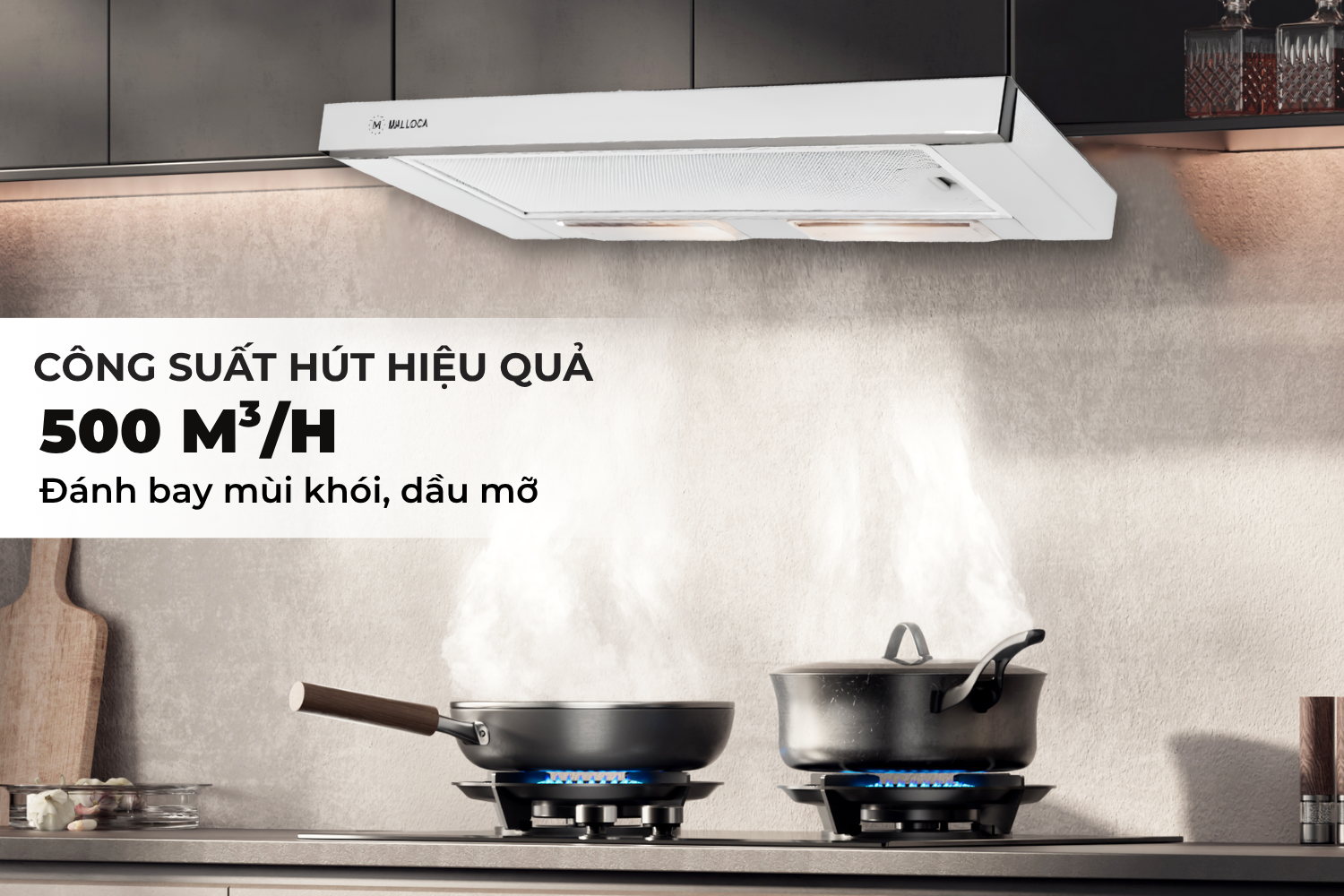 Máy hút mùi âm tủ Malloca K1509 | 90 cm