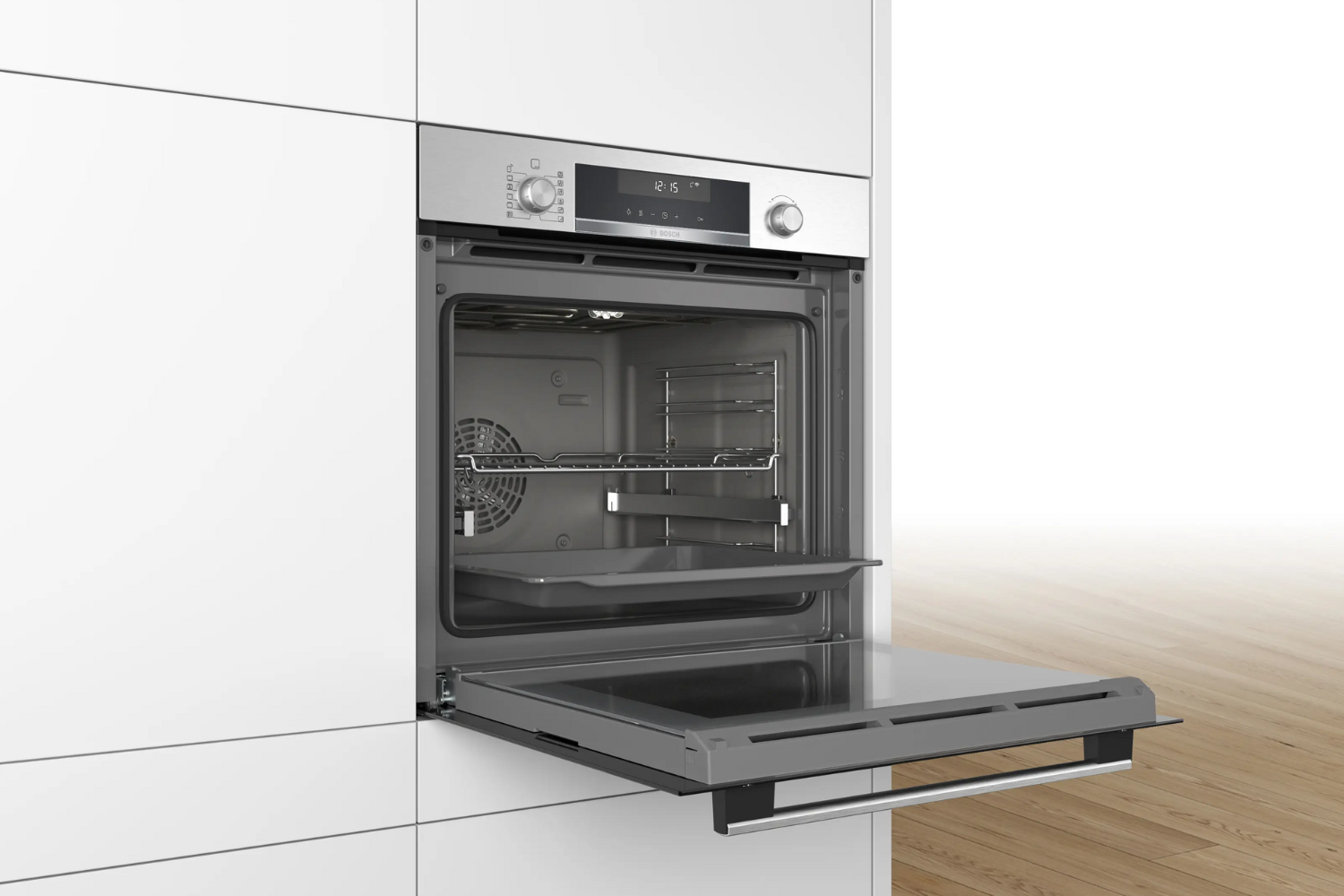 Lò nướng Bosch HBG5585S6B Serie 6 sở hữu gam màu đen tuyền sang trọng