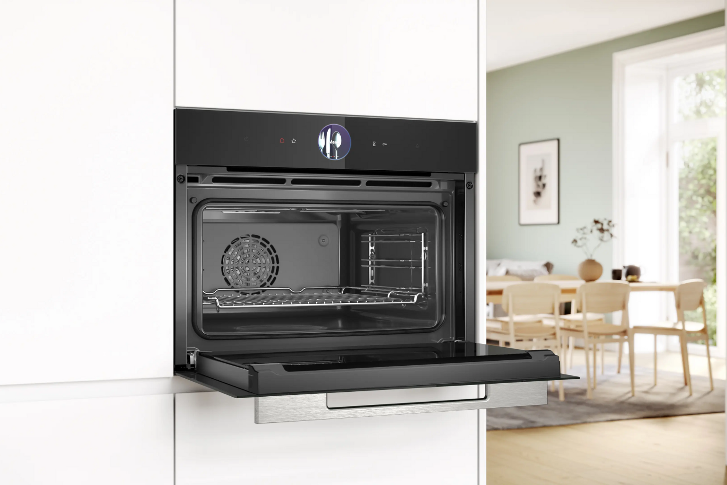 Lò nướng Bosch CSG7364B1 Serie 8 hoàn toàn phù hợp với nhu cầu sử dụng của các gia đình nhỏ