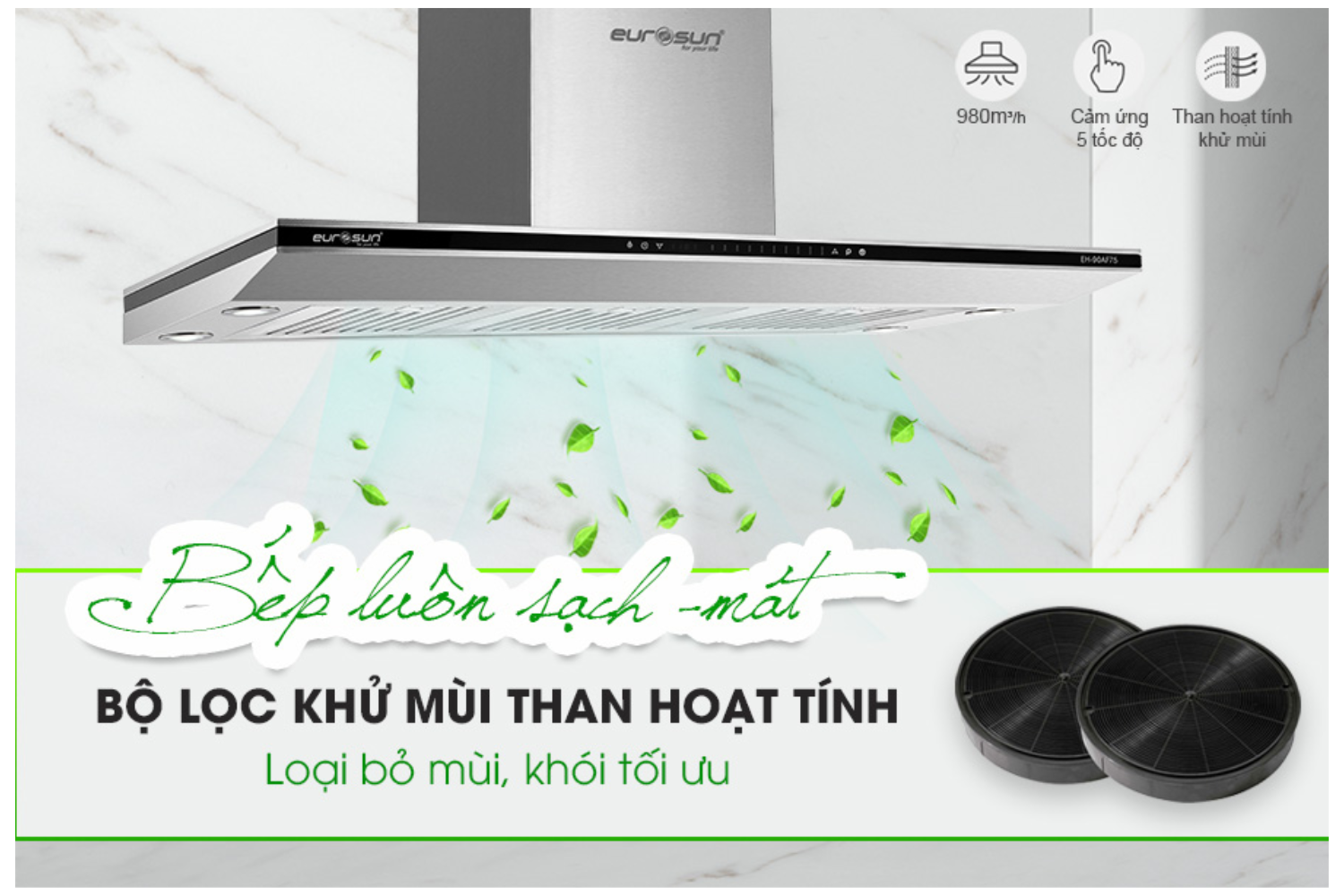 Hệ thống hút xả linh hoạt – Phù hợp với mọi loại không gian bếp