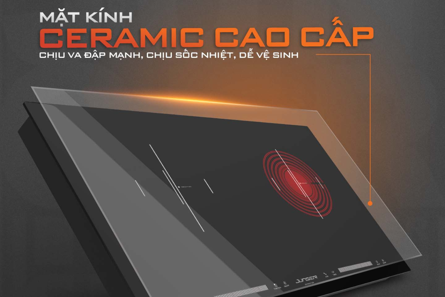 CEJ-203-IF trang bị Mặt kính Ceramic